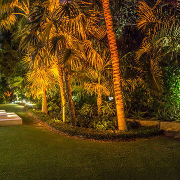 Ocean Front Landscape Lighting, FL Estate