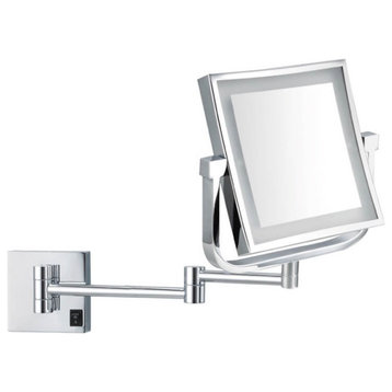 Double Face LED 5x Magnifying Mirror, Hardwired