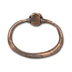 Classic Hardware Distressed Oval Ring Pull - Cabinet And Drawer Handle Pulls