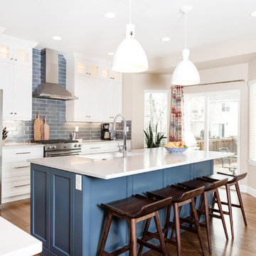 Contemporary and Colorful Kitchen