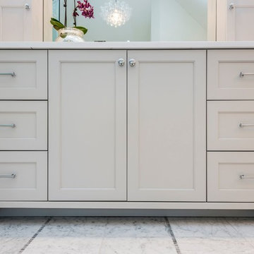 Hinsdale transitional master bath