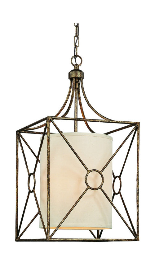 Lantern Style Lighting over an Island