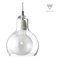 Ruffle Clear Pendant - Voylite.com - Pendant Lighting