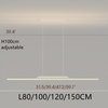 MIRODEMI® Corgémont | Gold/Black Chandelier in Minimalistic Style, White, L47.2xh78.7", Warm Light