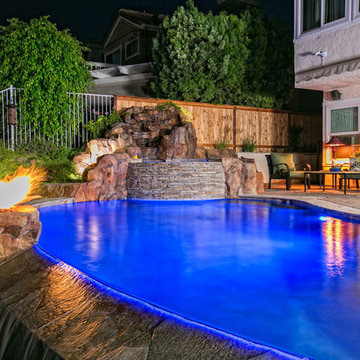 San Diego & Orange County Pool Design with Water & Fire Elements