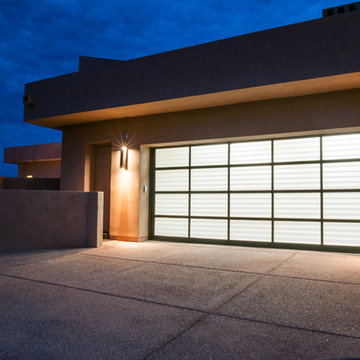 Frosted Glass Garage Door
