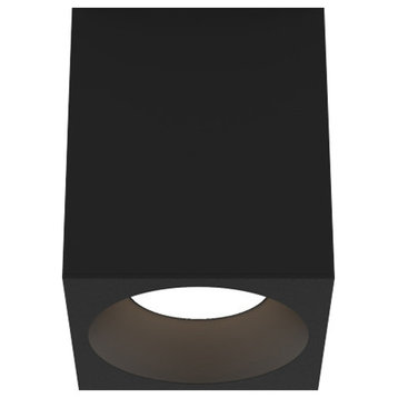 Astro Kos Square 140 LED, Dimmable Outdoor Downlight IP65 Rated (Textured Black)
