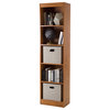 Narrow Bookcase in Country Pine