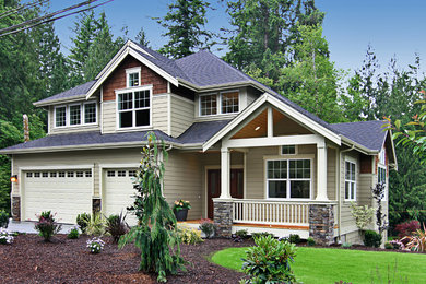 Inspiration for a craftsman exterior home remodel in Other