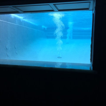 Beverly Hills pool with underwater viewing glass