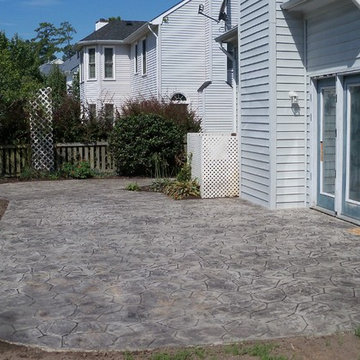 Stamped Concrete Patio & Walkway
