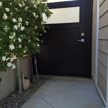 Modern Wood Custom Gates by Garden Passages
