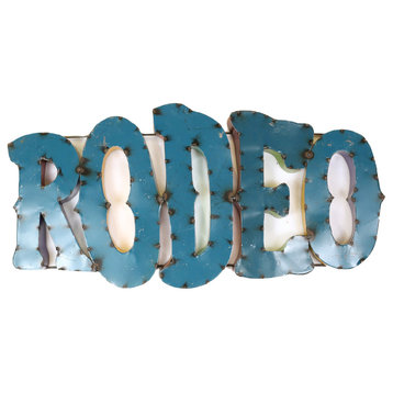 "Rodeo" Recycled Metal Sign