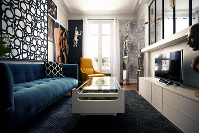 Exemple d'un salon tendance.