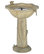 Acadia Frog Solar Birdbath