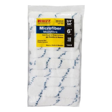 Whizz 25618 Microfiber Mini Roller, 6" x 3/4", 10/Pack