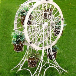 Ferris Wheel Flower Stand (Small) - Outdoor Pots And Planters