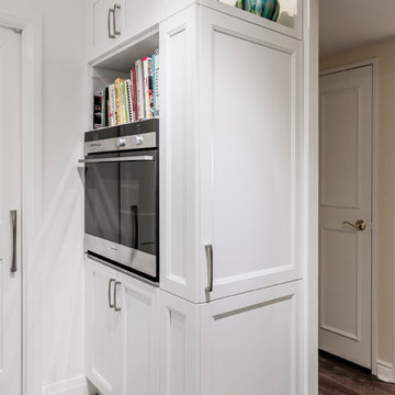 Condo White Galley Kitchen