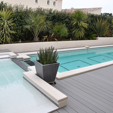 Piscine et appuis fenêtre extérieurs à Le Castellet