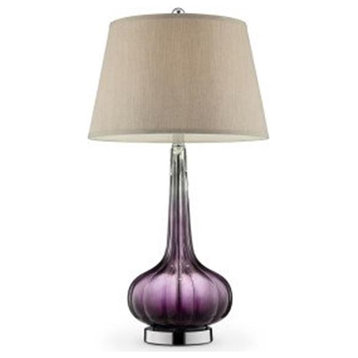 Ore Furniture  Mulberry Glass Table Lamp, 30 in.