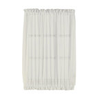 Sheer Voile Rod Pocket Door Panel Curtain, 40" Bone