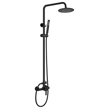 Makai Dual Function Outdoor Shower Stainless Steel, Matte Black