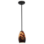 Access Lighting - Champagne Integrated (SSL) LED Rod Pendant, Oil Rubbed Bronze, Inca - Features: