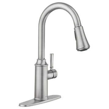 Conneaut 1.5 Gpm Single Hole Deck Mounted Pull Down Kitchen Faucet