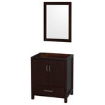 Wyndham Collection - Single Bathroom Vanity, Espresso, 30" - Distinctive styling and elegant lines come together to form a complete range of modern classics in the Sheffield Bathroom Vanity collection. Inspired by well established American standards and crafted without compromise, these vanities are designed to complement any decor, from traditional to minimalist modern.