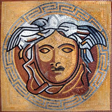 Marble Mosaic Square, Versace, 24"x24"