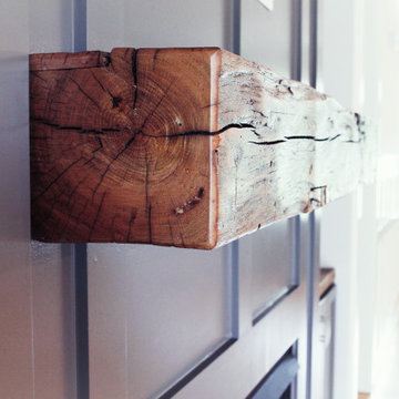 Reclaimed Wood Fireplace Mantel