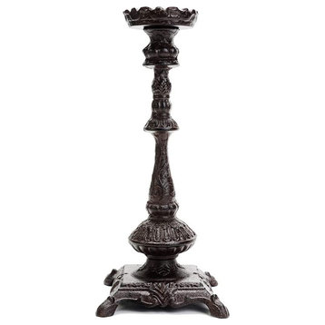 Heavy Duty Cast Iron Candlestick Holders - Handcrafted Vintage Candelabra