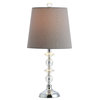 Safavieh Lucena Table Lamp, Gray Shade/Clear Base