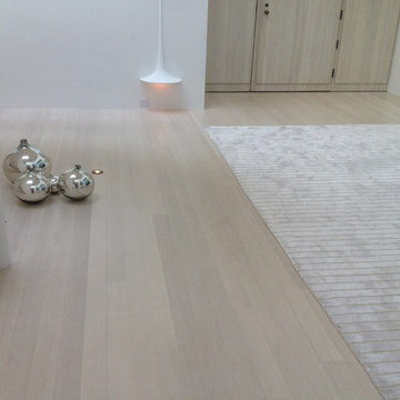 Newly Refinished Bleached Out White Oak Floors - Balboa Island, CA