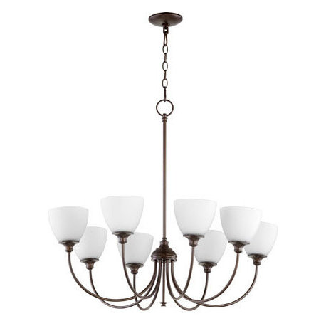 Quorum Celeste 8-Light 32" Chandelier, Oiled Bronze