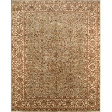 Pasargad Baku Collection Hand-Knotted Lamb's Wool Area Rug, 8'10"x11'11"
