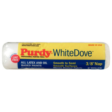 Purdy 144670092 White Dove Roller Cover, 9", 3/8" Nap, 1-1/2" Core