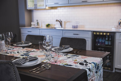 Inspiration for a dining room remodel in Milwaukee