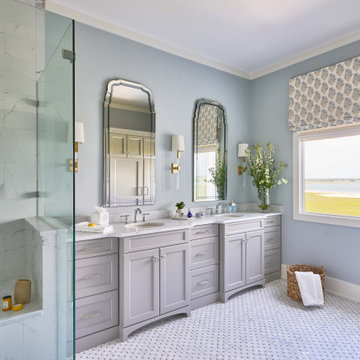 Traditional Waterfront Custom Home on Figure Eight Island