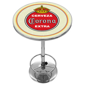 Corona Chrome Pub Table, Vintage