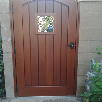 Custom Wood Gate by Garden Passages