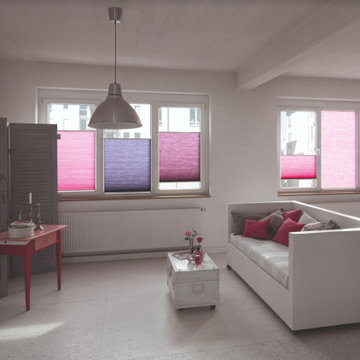 Honeycomb shade for Tilt + Turn Window
