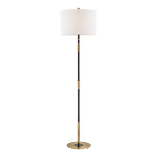 Hudson Valley Bowery 1-Light Floor Lamp L3724-AOB, Aged Old Bronze ...