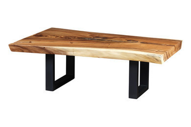 Freeform Wood Coffee Table