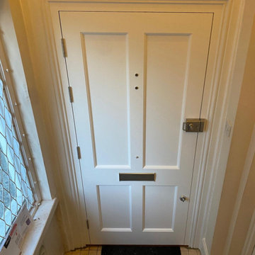 Black Victorian front door