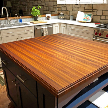 Sapele Edge Grain Butcher Block Countertop