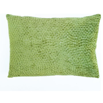 Moss Lime Lumbar Pillow