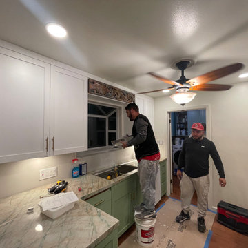 Kitchen Remodel 2024 Oakland/ white and light green