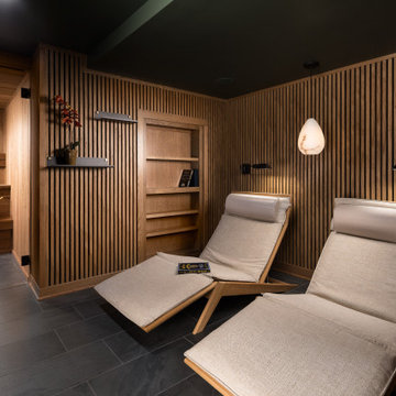 Whitefish Bay Basement Remodel Spa & Sauna