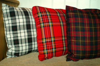 Tartan cushions